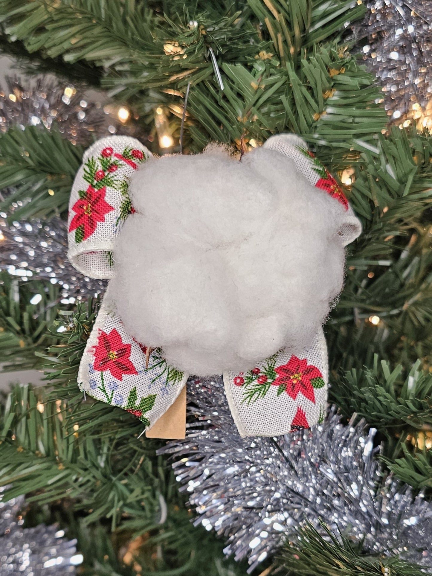 Cotton Boll Christmas Tree Ornament