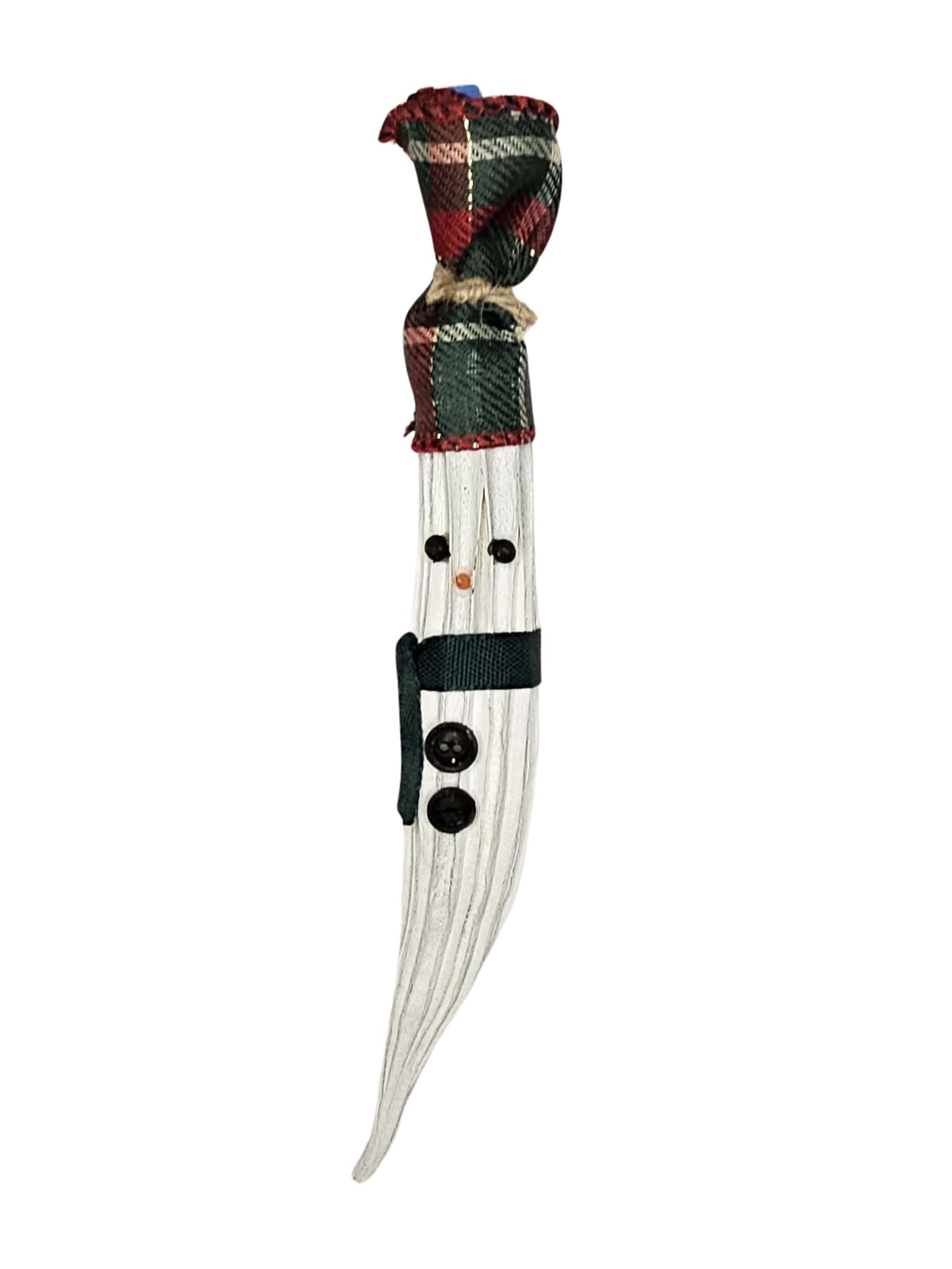 Okra Snowman Tree Ornament