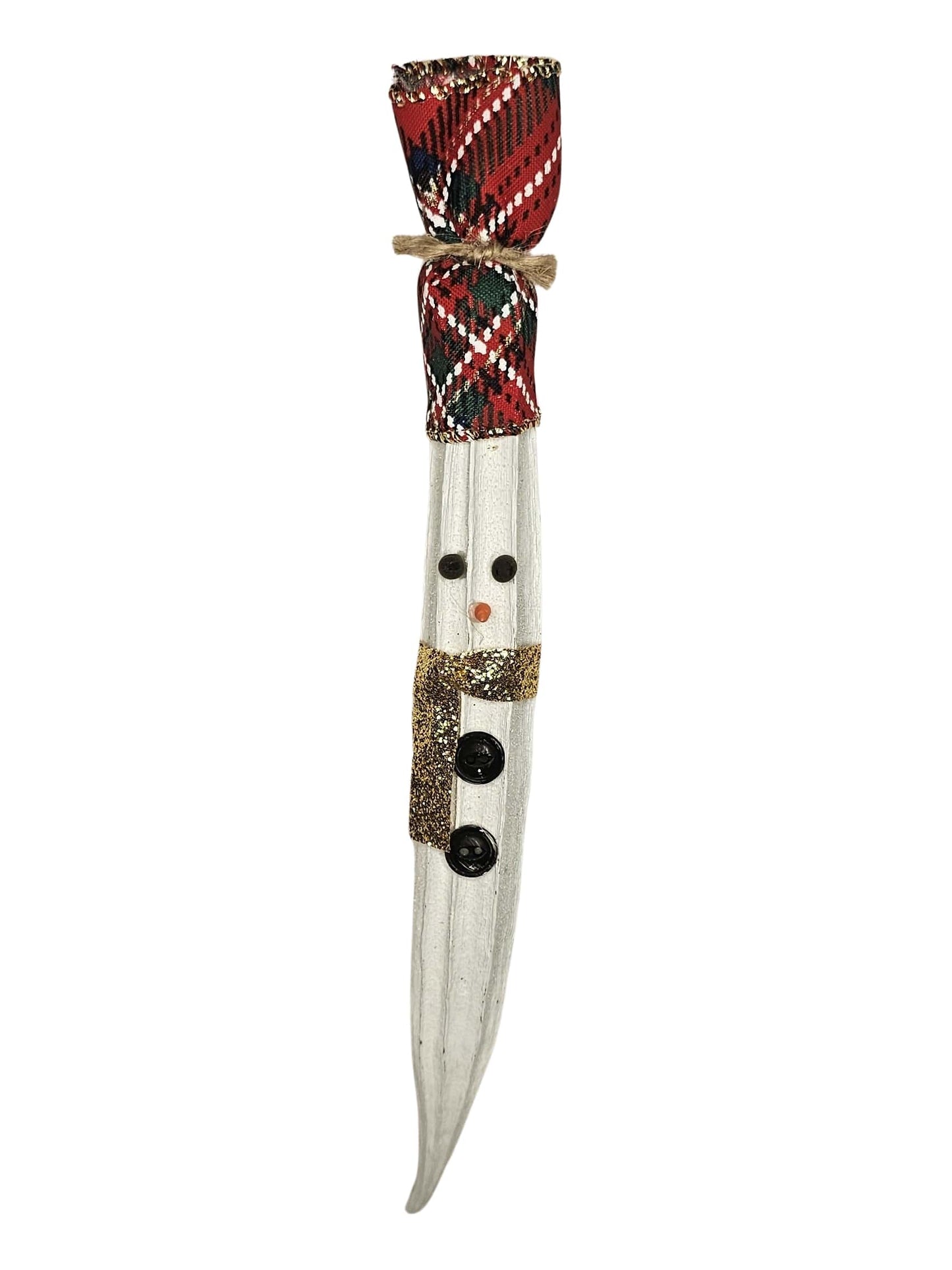 Okra Snowman Tree Ornament