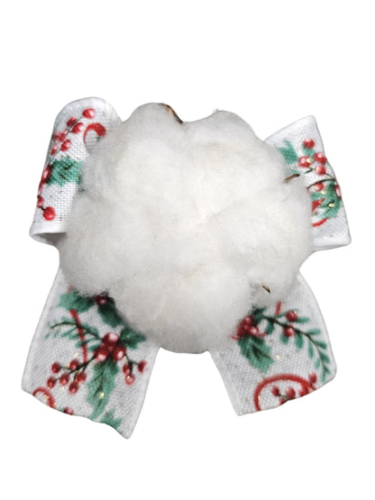Cotton Boll Christmas Tree Ornament
